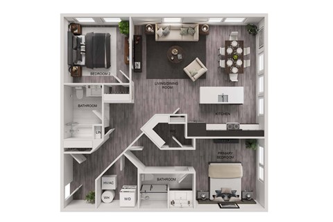 C-1 Floor Plan at The Franklin at Westfield, Westfield New Jersey